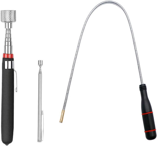 3 Pack Telescoping Magnet Pick-up Tool Set - Retrieving Telescoping Magnet Pickup Tools，Extendable Magnetic Pick Up Tool