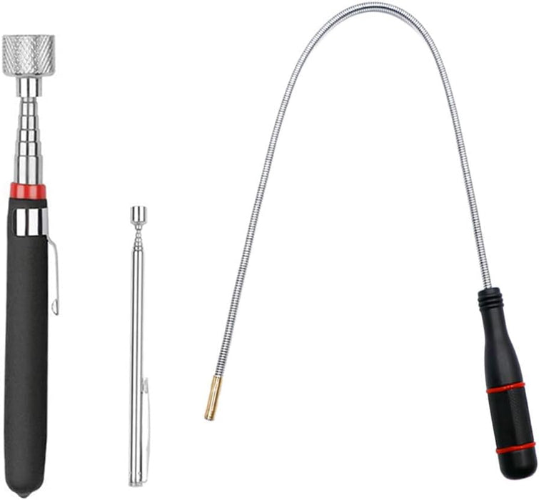 3 Pack Telescoping Magnet Pick-up Tool Set - Retrieving Telescoping Magnet Pickup Tools，Extendable Magnetic Pick Up Tool