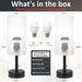 Bedside Table Lamps Set of 2 - Small Nightstand Lamp for Bedroom
