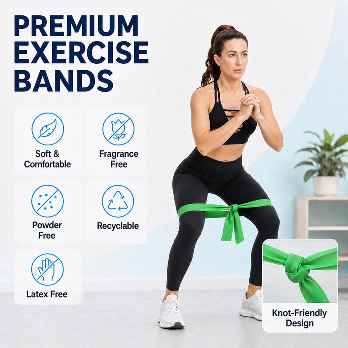 Resistance Bands Set for Physical Therapy, Rehab, Yoga and Pilates