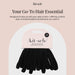 Elastic Hair Ties No Damage | Stretchable Hair Bands - Black, 12pcs