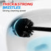 2in1 Toilet Brush and Plunger Set - Bathroom Bowl Holder Combo