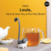 Louie Cat Tea Infuser - Cats Loose Leaf Steeper & Diffuser, Tea Strainer Accessories, Cute Gifts for Cat Lovers, White Elephant Gifts, Cute Kitchen Accessories
