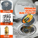 3 in 1 Kitchen Sink Drain Strainer and Stopper Silver 1 Pack