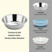 6PCS 5.6" Stainless Steel Whisker Friendly Cat Food & Water Bowls