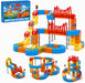 Electric Train Set for Kids, Race Track Car STEM Kit (170 Pcs)