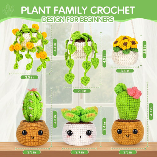 Crochet Kit for Beginners, Crochet Starter Kits for Adults, Amigurumi Craft Knitting Crocheting Kits with Step-by-Step V