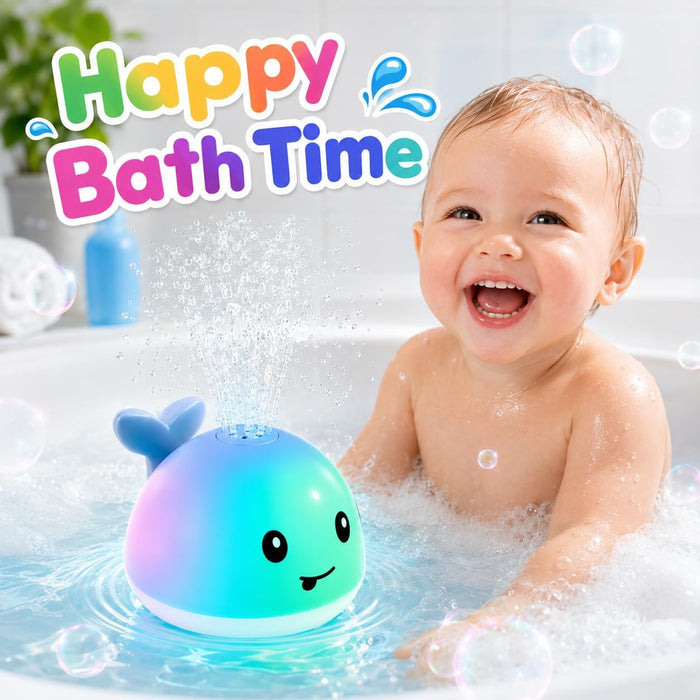 Baby Bath Toys, Light Up Pool Water Bathtub Toy for Toddlers Babies