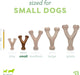 Wishbone Dog Chew Toy for Aggressive Chewers, Real Bacon, Small