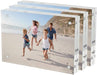4x6 Acrylic Picture Frames 3 Pack, Clear Picture Frames，20% Thicker