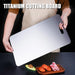 Titanium Cutting Board - 2026 New Upgrade 100% Pure Titanium Cutting Boards for Kitchen Double Sided Non Toxic Titanware