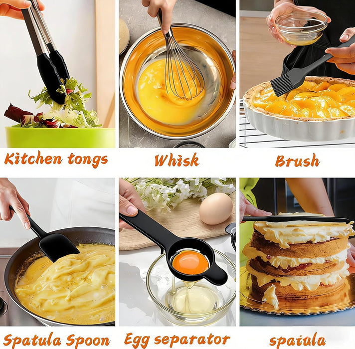 Thickened Heavy-Duty 26pcs Stainless Steel Bowl, Mixing Bowl Set with Lid, Grater Attachment, Non-Slip Bottom and Kitche