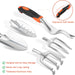 Garden Tools Set, 8 Piece Gardening Tools Set with Non Slip Ergonomic Handle, Heavy Duty Garden Tool Set with Storage Ba