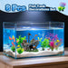 8Pcs Fish Tank Decorations Set Sunken Ship Decoration,Resin Material Fish Tank Accessories Accessories for Natural Look,