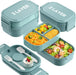 Bento Lunch Box, 65 oz 3-Tier Stackable Lunch Container, Adjustable 2/3 Tier Design, BPA-Free Food-Grade Plastic, Leakpr