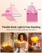 Book Light, USB Rechargeable Book Light for Reading in Bed (Pink)