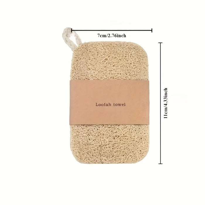 Natural Luffa Dishtowel Washing Cloth Sponge Loofah Scrub Pad Dish Pot Oil Stain Removing Scrubber Kitchen Clean Brushes Pad