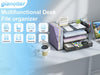 Metal Mesh Desk Organizers and Accessories with File Holder