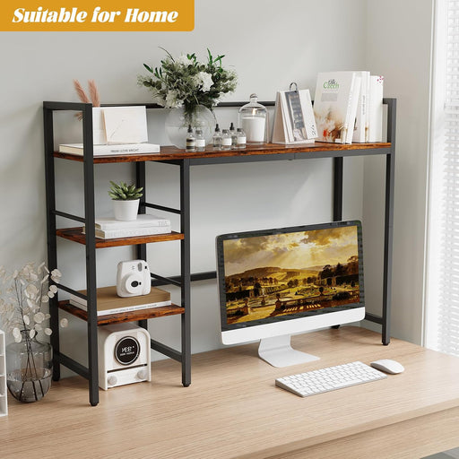 Desk Shelf, 38.6 Inch Wood Desk Organizer Shelf for Computer Monitor, Desk Hutch Storage, Desktop Shelf for Top of Desk,
