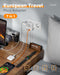 European Travel Plug Adapter 2 Pack, Type C Plug