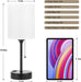 Bedside Table Lamp for Bedroom - Small Desk Lamp with USB Ports
