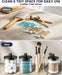 Glass Qtip Holder Dispenser - 4 Pack, Bathroom Decor and Organizer