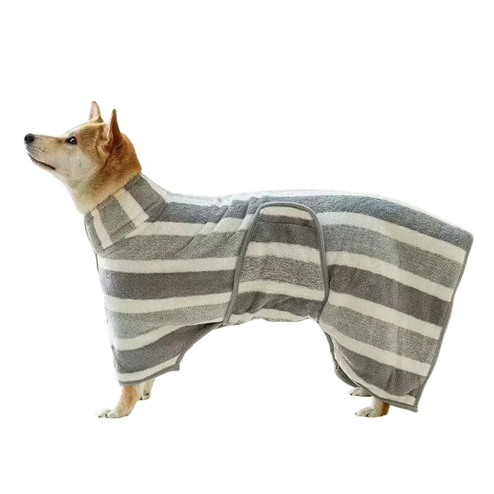Quick-Drying Absorbent Dog Bathrobe