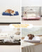 Orthopedic Dog Bed for Large Dogs with Waterproof Lining, Grey, 35x22