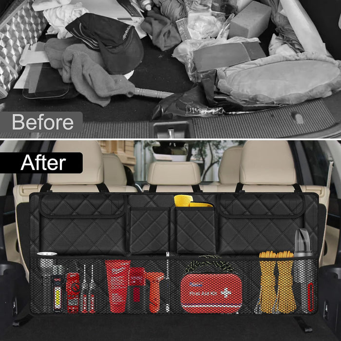 Trunk Organizer, Hanging Backseat Car Storage Bag for SUV (42"*18")