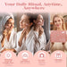 IcyMe Rose Quartz Roller & Gua Sha Facial Tool Set for Depuffing