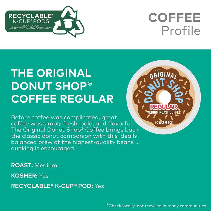 Regular, Single-Serve Keurig K-Cup Pods, Medium Roast Coffee Pods, 96 Count