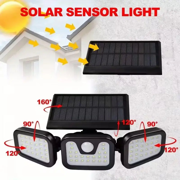 3000LM Solar Motion Sensor Wall Light