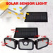 3000LM Solar Motion Sensor Wall Light