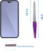 Metal Nail File (6 Pcs), Nail Files for Natural Nails Made of Stainless Steel, Sword Fingernail Files with Sharp Pointed