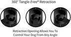 Original Retractable Dog Leash, 16 ft (Medium, White)
