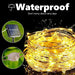 Solar Fairy Lights, 2-Pack Total 80FT 240LED Lights, Warm White