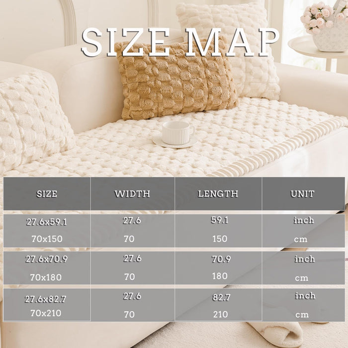 Couch Cover for Dogs Fuzzy Sofa Covers for Pet, Non Slip Sofas Pad