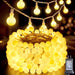 66FT Globe String Lights for Indoor Bedroom Connectable, Warm White