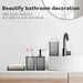 4 PCS Bathroom Accessory Set, Grey Bathroom Accessories Set