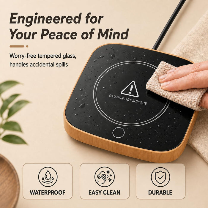 Coffee Mug Warmer for Desk, 3 Temperature Settings, Auto Shut-Off