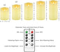 Flameless Candles with Remote, Battery Operated Flickering Flameless Candles, LED Candles with Timer 2/4/6/8H, with Real