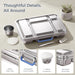 Stainless Steel Lunch Box, Dark Blue, 1100 ml/37 oz