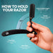 Barber Straight Razor for Men- 100pc Blades Straight Edge Razor