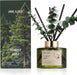 Reed Diffuser Set with 6.76 fl oz Forest Mist Scent Essential Oils and 3 Leaves & 8 Diffuser Sticks,Bathroom Shelf Decor & Air Freshener, House Bedroom Office Decor & Gifts