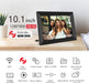 32GB FRAMEO 10.1 Inch Smart WiFi Digital Photo Frame 1280x800 IPS LCD Touch Screen, Auto-Rotate Portrait and Landscape, 