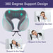 Neck Pillow for Traveling, Upgraded Travel Neck Pillow for Airplane 100% Pure Memory Foam Travel Pillow for Flight Headr