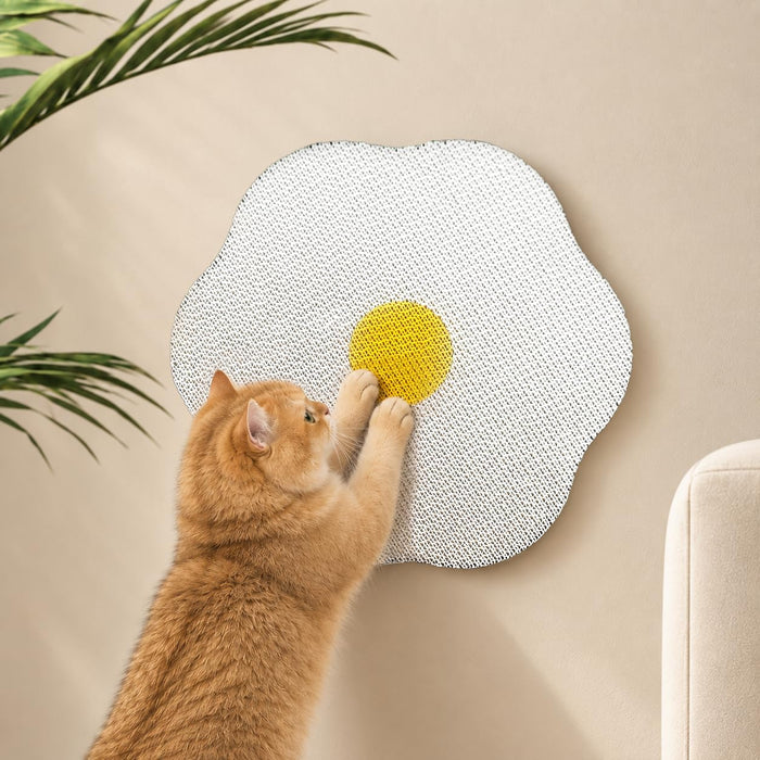 Wall Mounted Cat Scratcher Art, Space Saver for Doors & Hallways