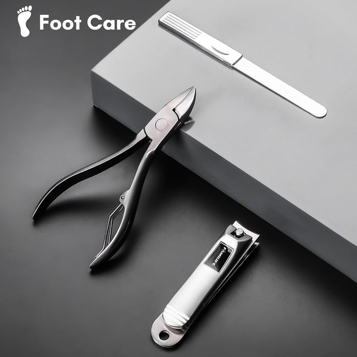 Stainless Steel Manicure Set 11-in-1 Professional Nail Clipper Kit