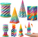 4 Pack Impossible Cone Fidget Toys, Pastel Color 3D Printed Spiral Cone, Kids Travel Toys for Anxiety Stress Relief, Birthday Gifts, Classroom Prizes, Party Favors for Kids & Adults