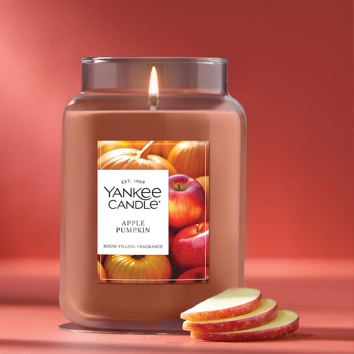 Apple Pumpkin Scented Candle, 22oz Large Jar